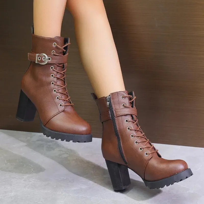 Stylish Zip Ankle Boots for Women | Francheska sold by Elvoria London