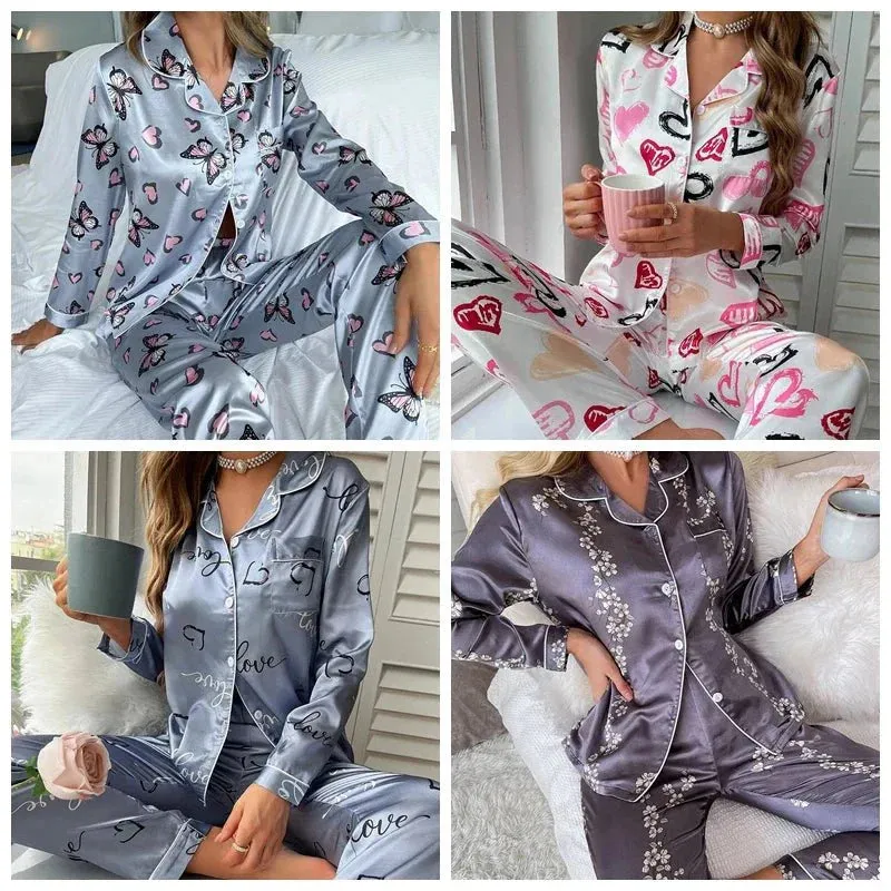Shiela - Flamingo Print Pajama Set for Women sold by Elvoria London product image thumbnail 5