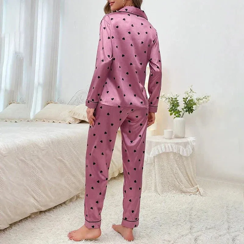 Shiela - Flamingo Print Pajama Set for Women sold by Elvoria London product image thumbnail 2