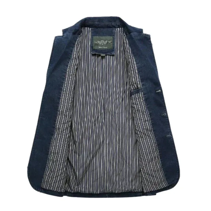 Chic Denim Blazer for Men sold by Elvoria London product image thumbnail 4