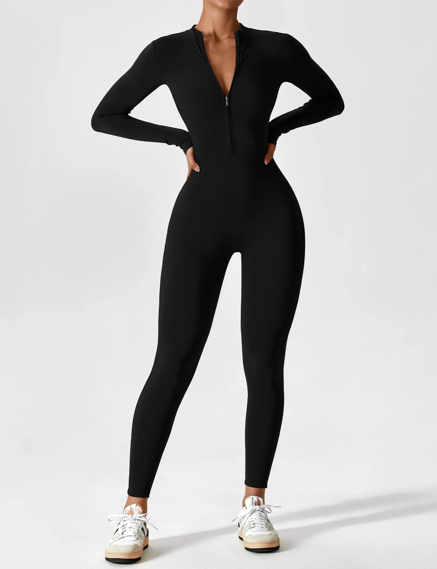 Willow - Stylish Long-Sleeve Jumpsuit for Women sold by Elvoria London