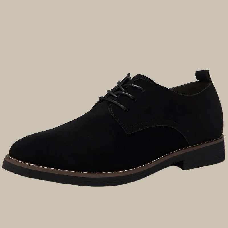 Men's Suede Lace-Up Shoes -  Chunky Sole Derby sold by Elvoria London