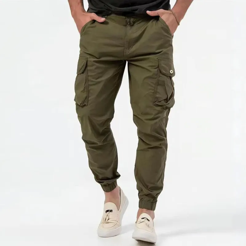 Men's Tapered Fit Cargo Trousers - Casual & Multi-Pocket sold by Elvoria London