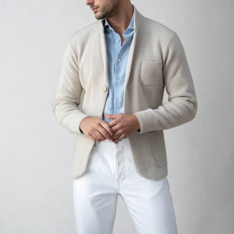 Men's Cardigan Blazer - Smart-Casual Jacket sold by Elvoria London