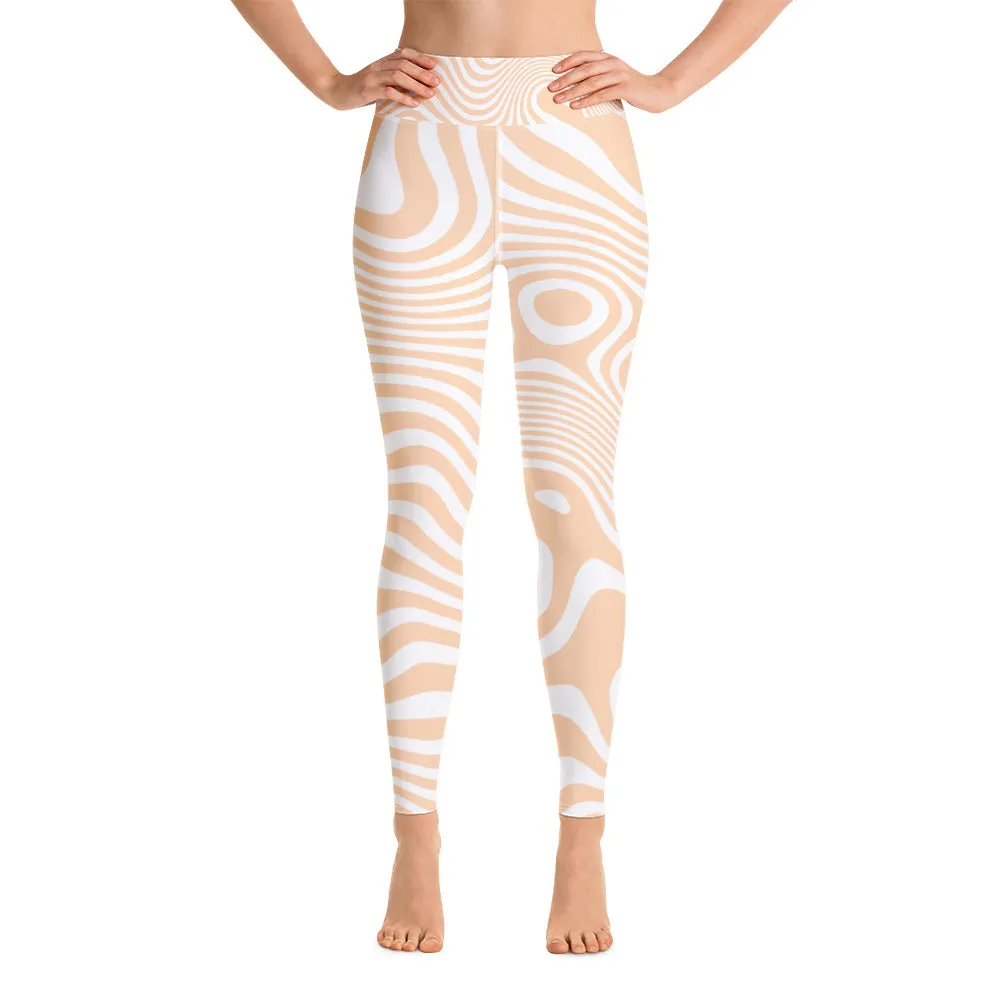 Women's Tropical Sandbar Yoga Leggings by Tropical Seas Clothing sold by Deluxxie