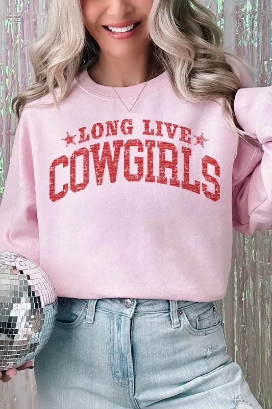 LONG LIVE COWGIRLS OVERSIZED SWEATSHIRT sold by Deluxxie