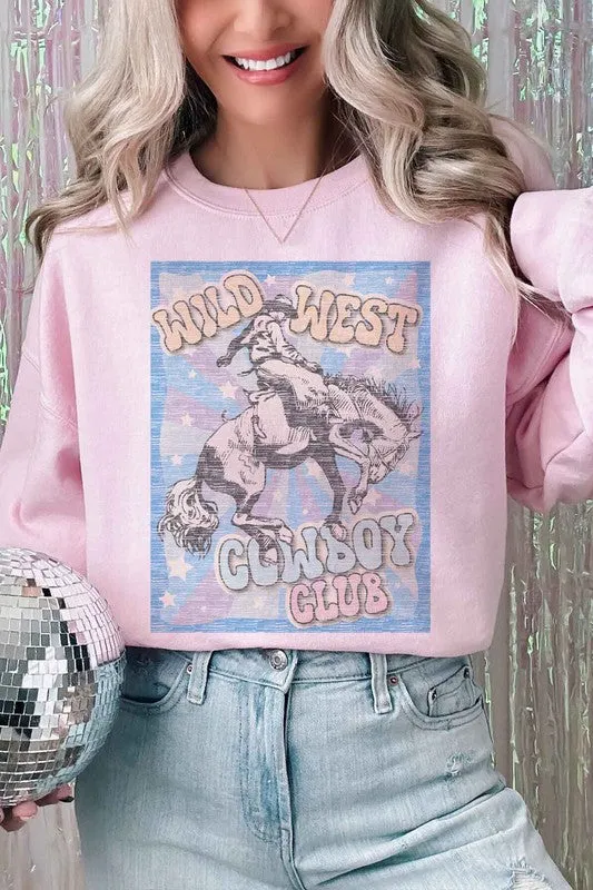 WILD WEST COWBOY CLUB OVERSIZED SWEATSHIRT sold by Deluxxie
