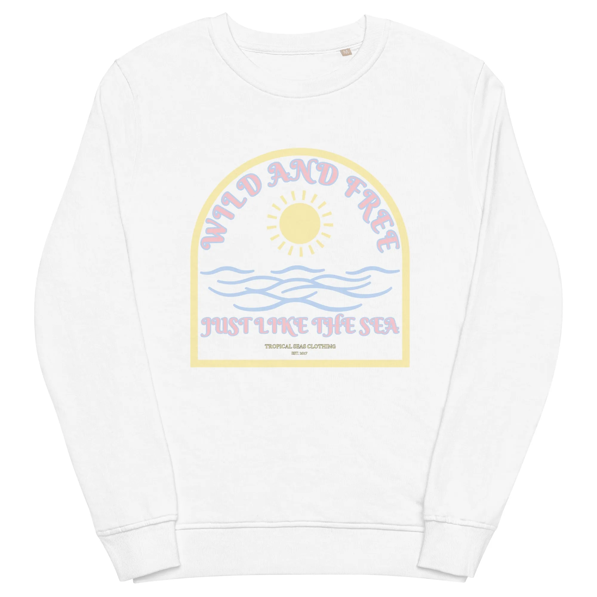 Women's Wild and Free organic sweatshirt by Tropical Seas Clothing sold by Deluxxie product image thumbnail 3