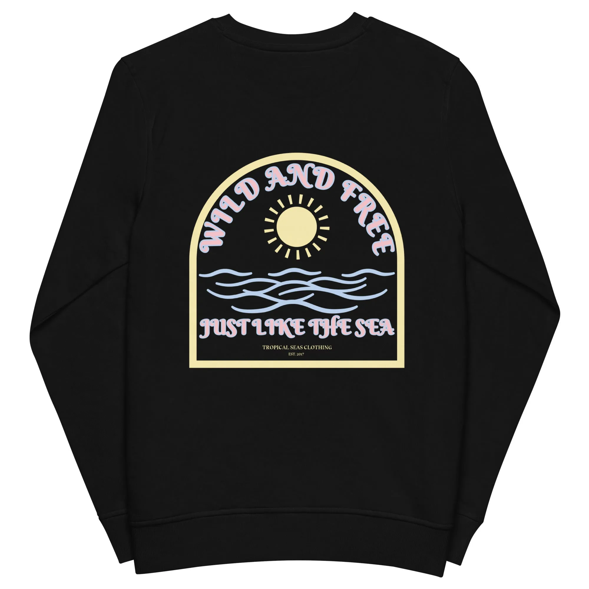 Women's Wild and Free organic sweatshirt by Tropical Seas Clothing sold by Deluxxie product image thumbnail 2