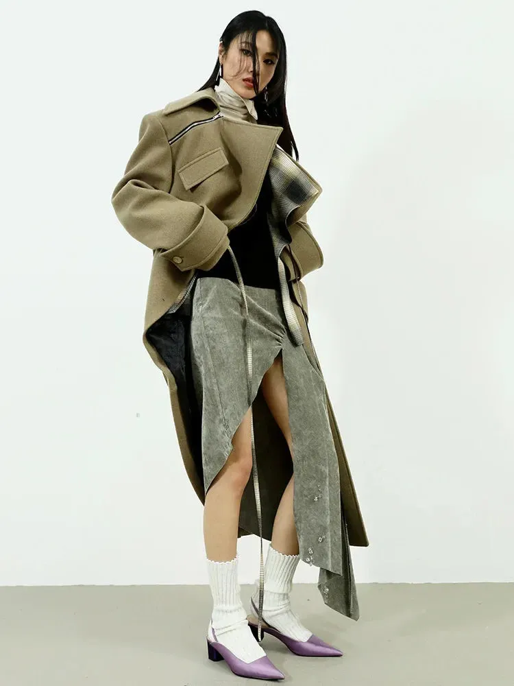 Mermadee Velvet Pleated Long Skirt by Marigold Shadows sold by Deluxxie