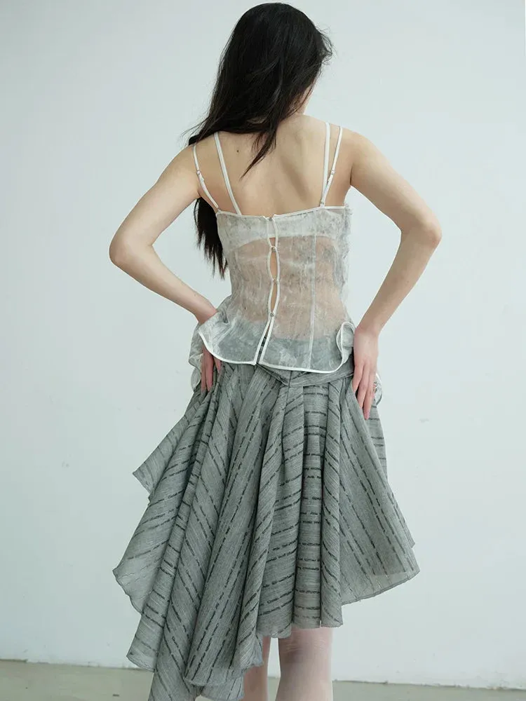 Charlie Layered Ruffle Skirt by Marigold Shadows sold by Deluxxie product image thumbnail 2