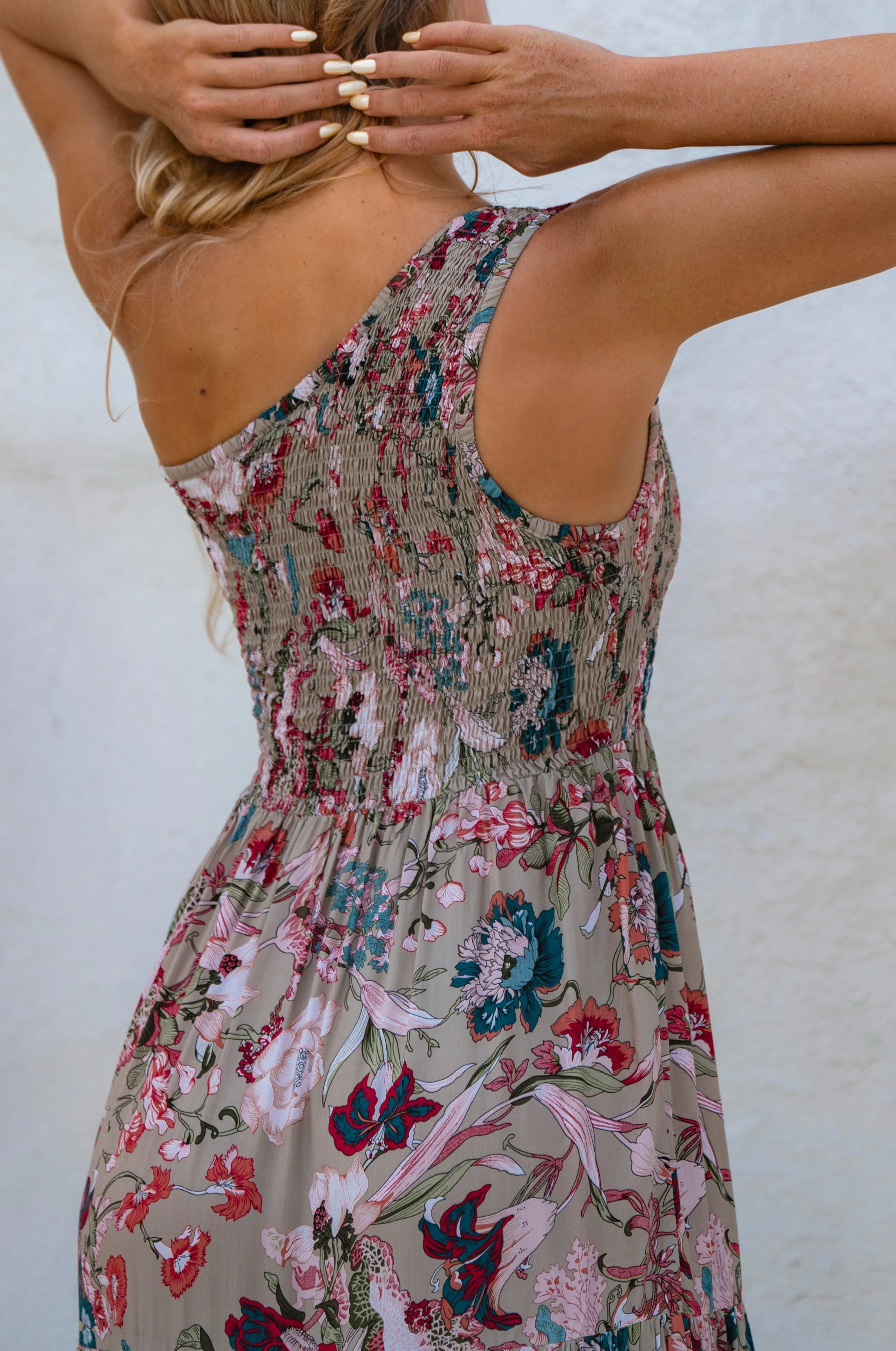 Cassandra One Shoulder Maxi Dress by Bali ELF sold by Deluxxie product image thumbnail 5