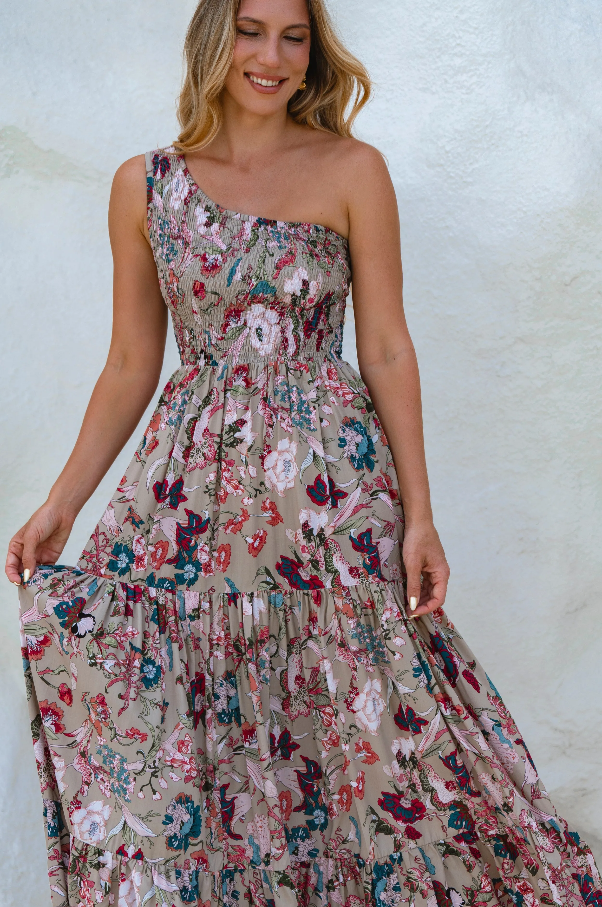 Cassandra One Shoulder Maxi Dress by Bali ELF sold by Deluxxie product image thumbnail 2