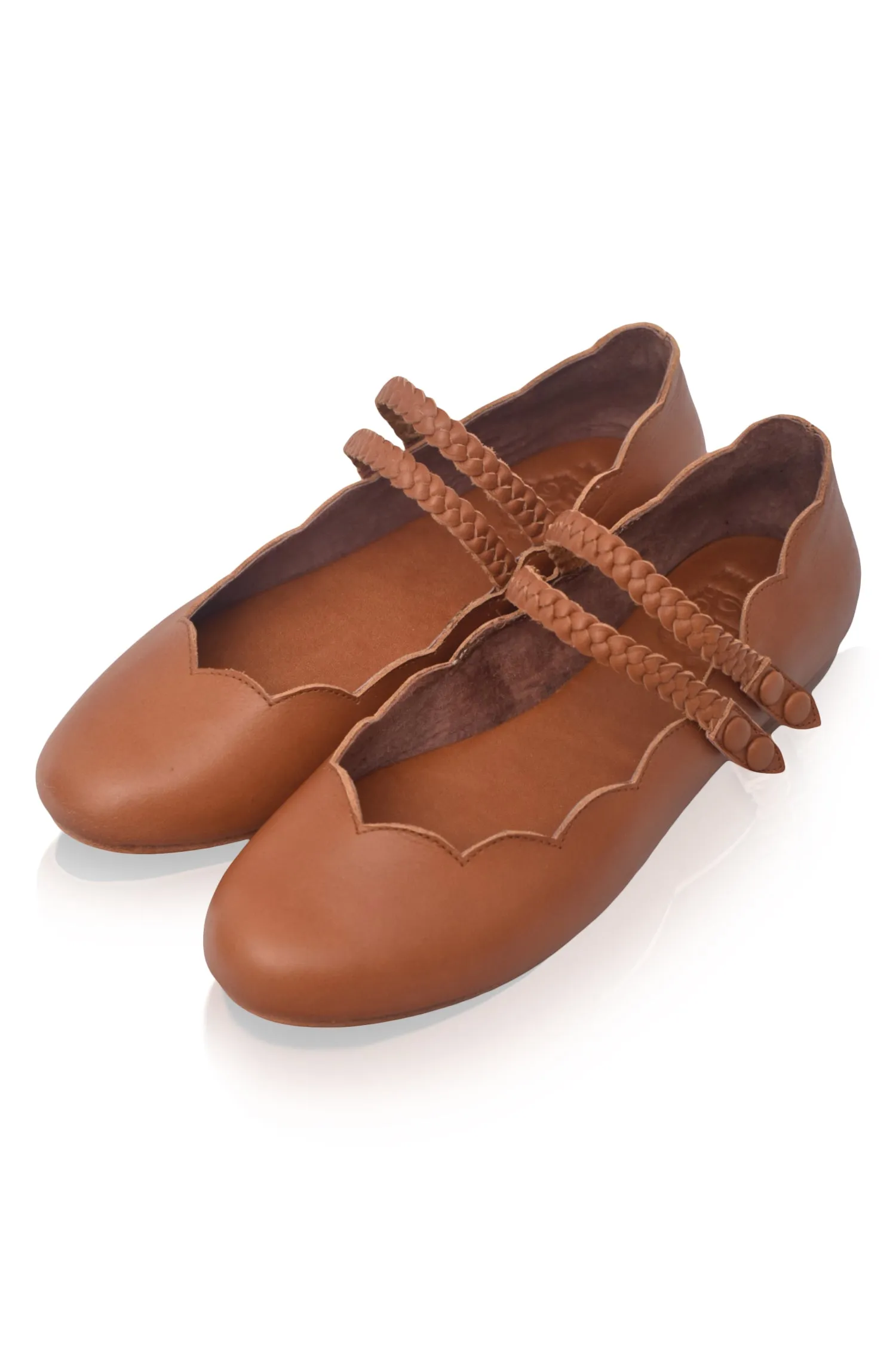 Prima Scalloped Ballet Flats by Bali ELF sold by Deluxxie product image thumbnail 4