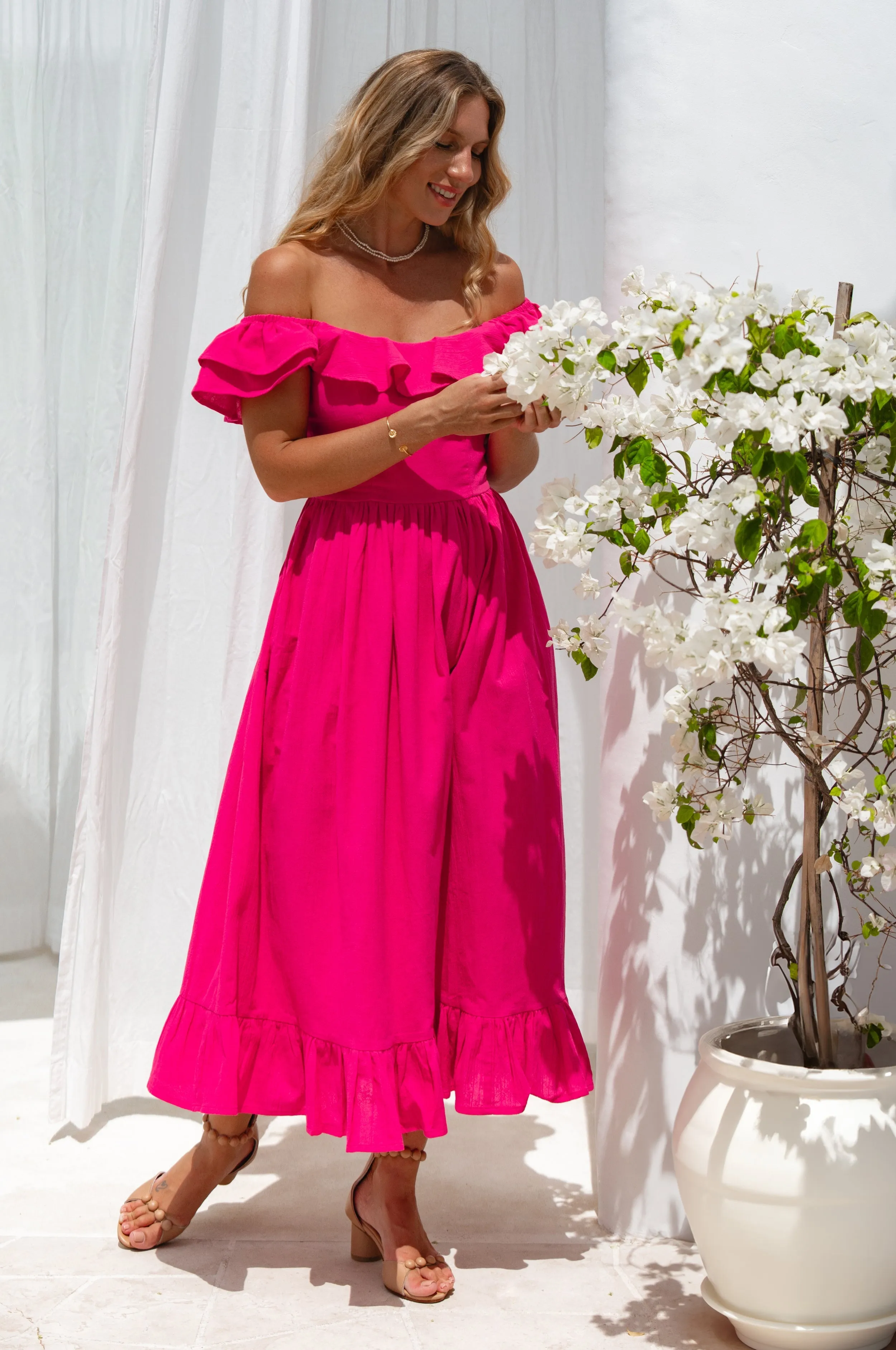 Alethea Summer Midi Dress by Bali ELF sold by Deluxxie product image thumbnail 2