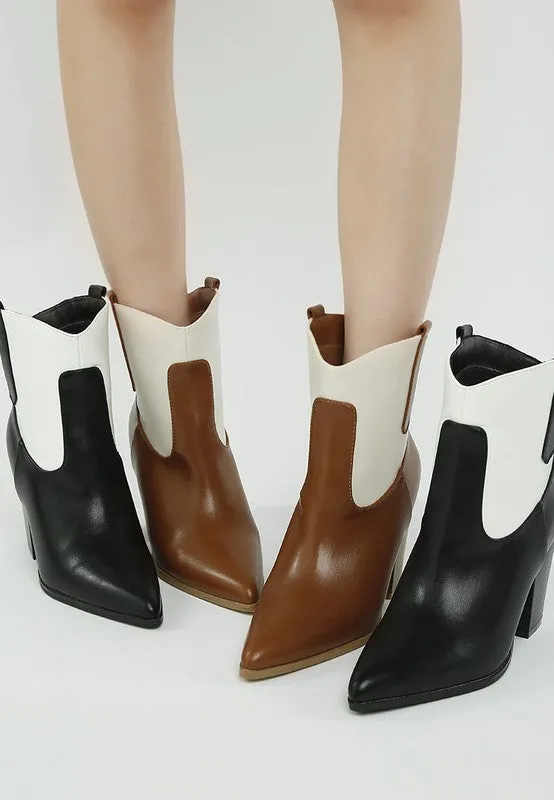 Gallops Two Tone Cowboy Boots sold by Deluxxie
