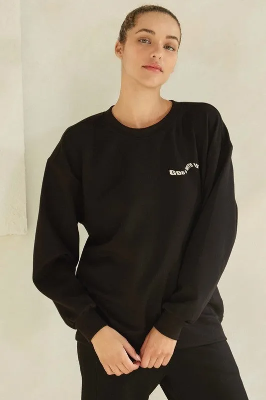 God Is With Us Ultra Comfy Pullover Sweatshirt sold by Deluxxie product image thumbnail 3