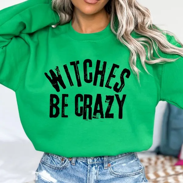 Witches be crazy Funny Halloween sweatshirt sold by Deluxxie product image thumbnail 3