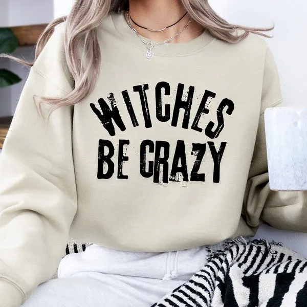 Witches be crazy Funny Halloween sweatshirt sold by Deluxxie product image thumbnail 5