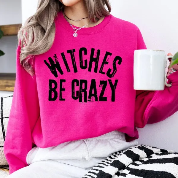 Witches be crazy Funny Halloween sweatshirt sold by Deluxxie product image thumbnail 2
