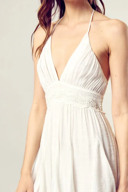 Lace Trim with Back Drawstring Dress sold by Deluxxie product image thumbnail 4