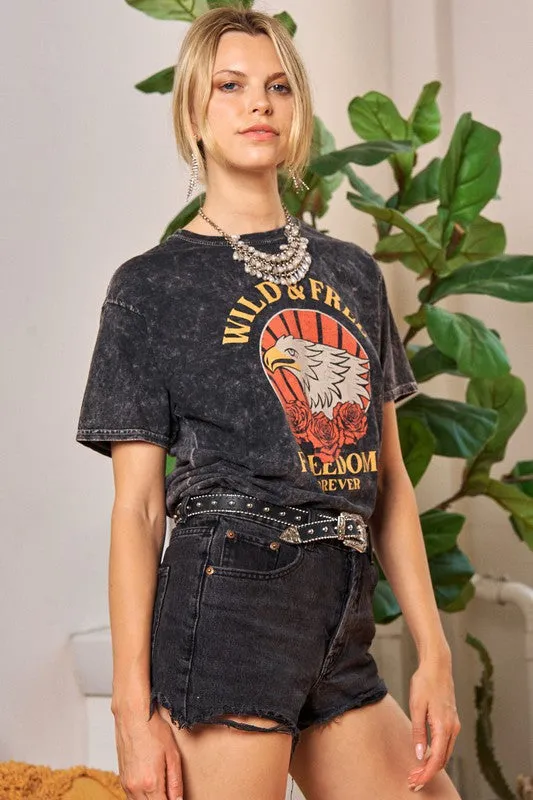 Washed Short sleeve T-shirts sold by Deluxxie