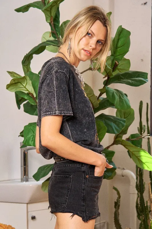 Washed Short sleeve T-shirts sold by Deluxxie product image thumbnail 4