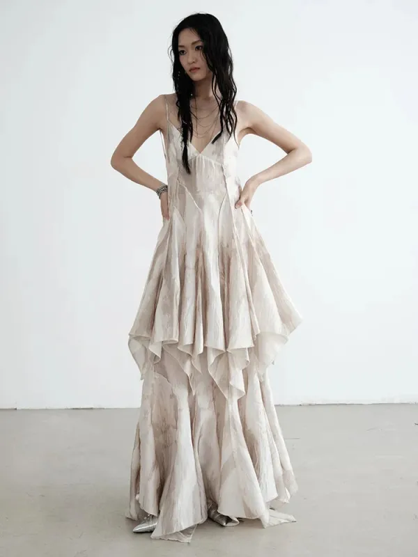 Mericott Ruffle Skirt by Marigold Shadows sold by Deluxxie