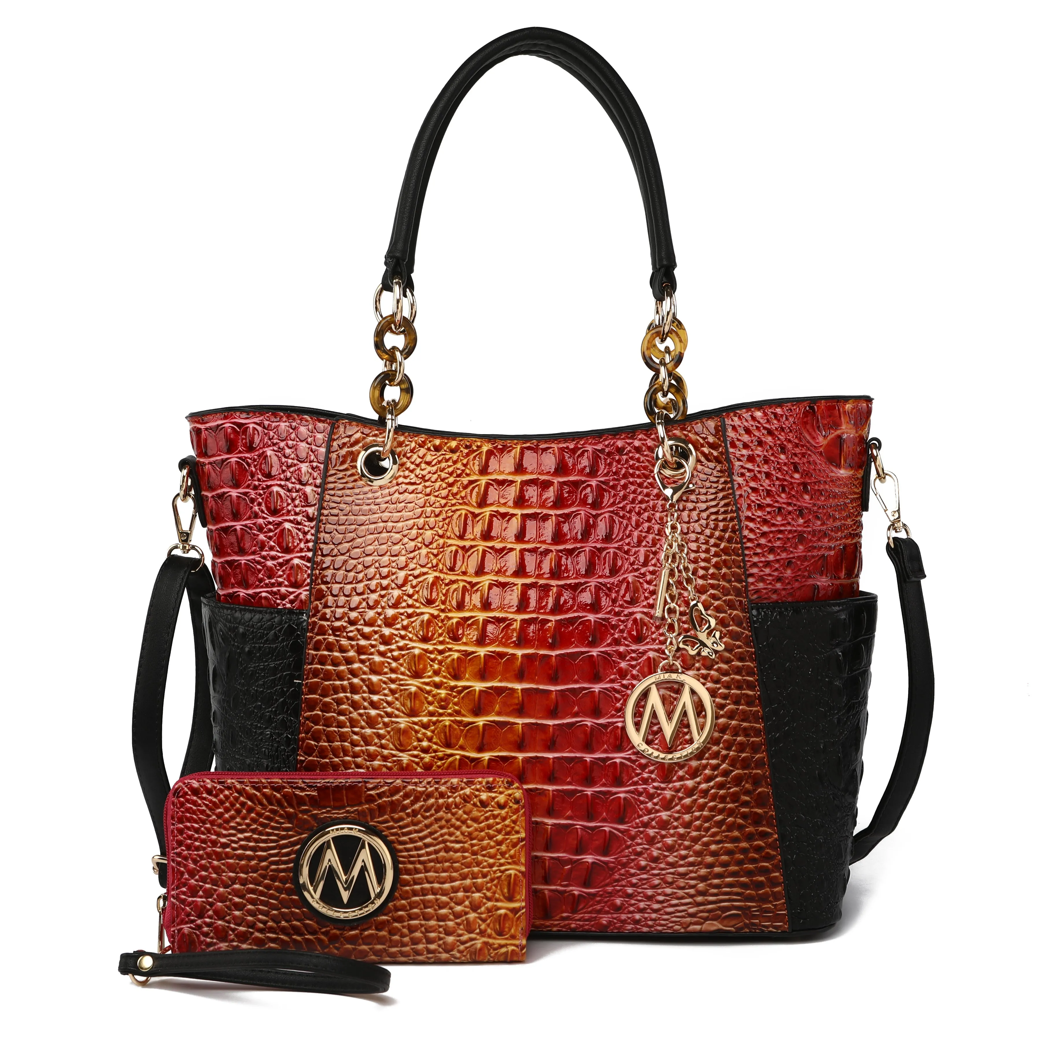 Bonita Croc Embossed Tote bag and Set by MKF Collection by Mia K. sold by Deluxxie product image thumbnail 5