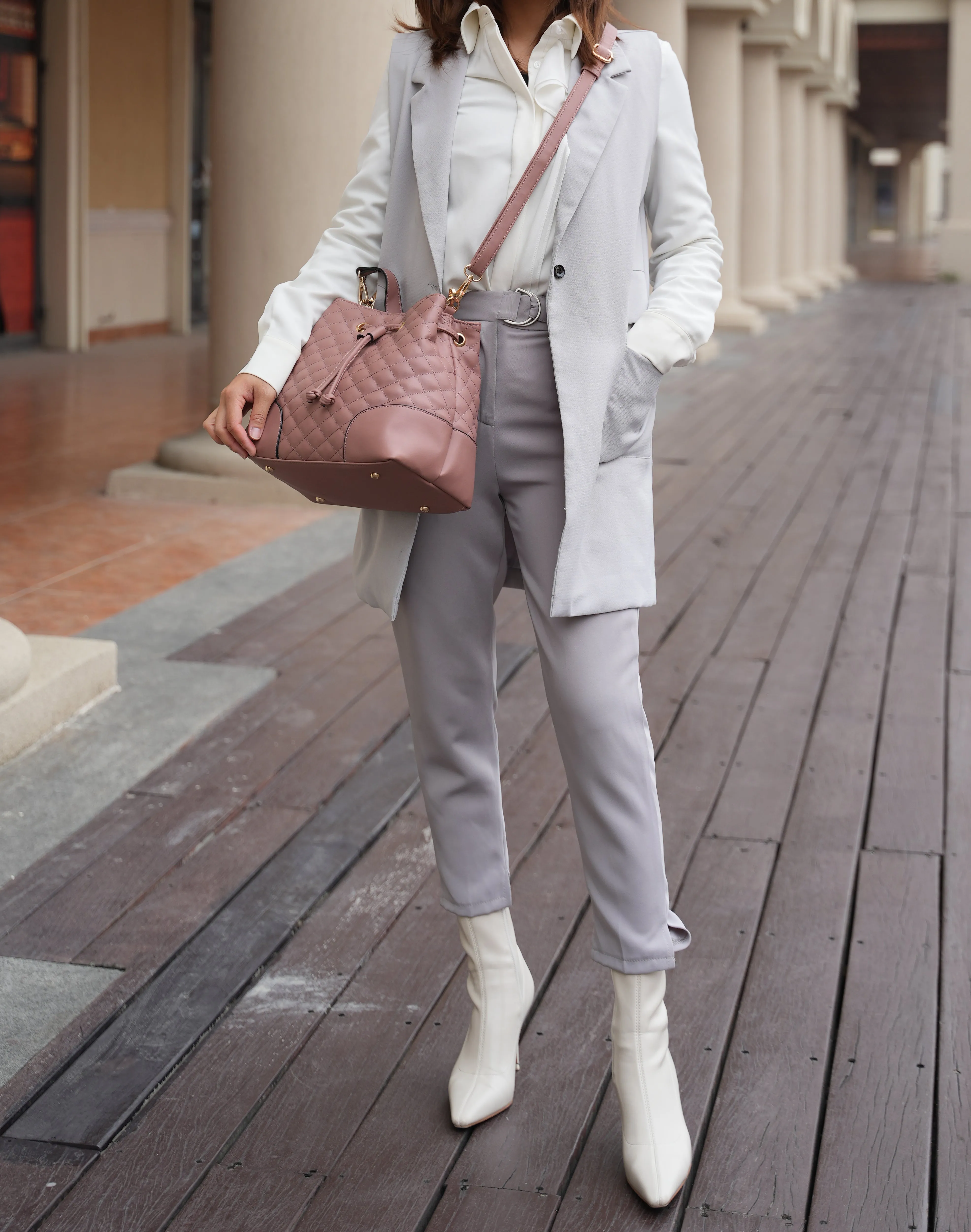 Wendy 2 PCS Bucket Bag with Wristlet by MKF Collection by Mia K. sold by Deluxxie product image thumbnail 2