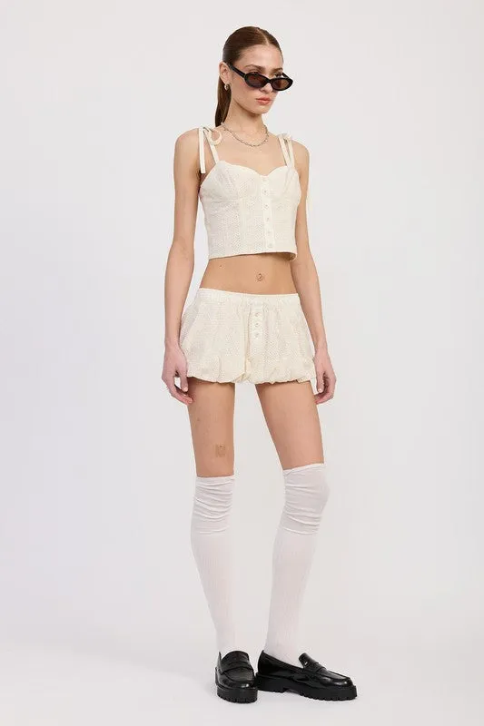 BUBBLE MINI SKIRT WITH ELASTIC WAISTBAND sold by Deluxxie product image thumbnail 5