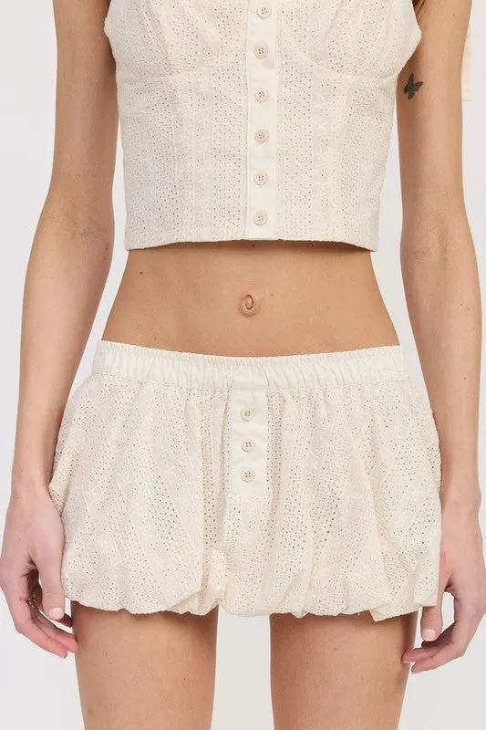 BUBBLE MINI SKIRT WITH ELASTIC WAISTBAND sold by Deluxxie product image thumbnail 2
