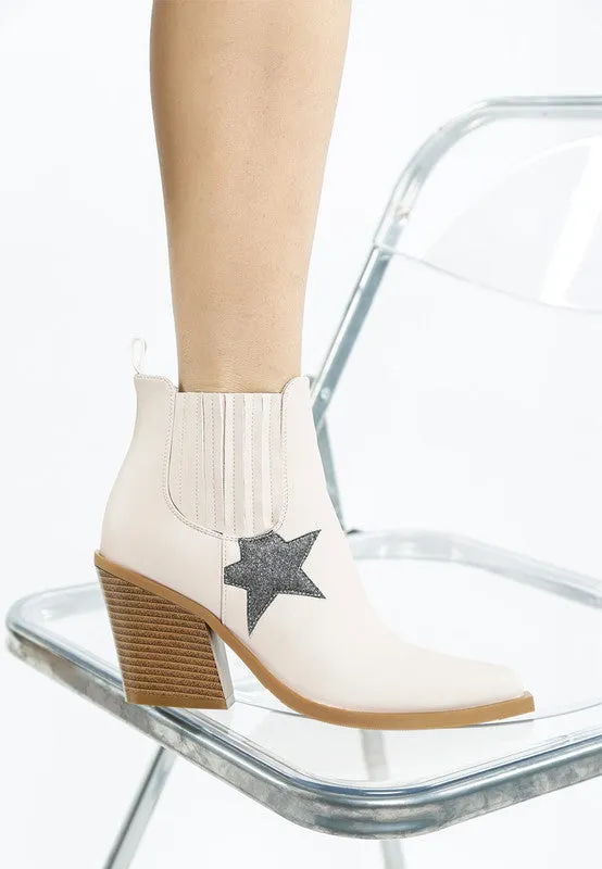 Melt Down Glitter Star Detail Chelsea Boots sold by Deluxxie product image thumbnail 4