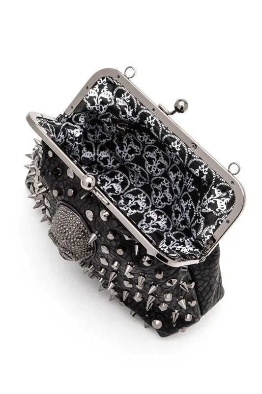 Skull Studded Convertible Shoulder Bag sold by Deluxxie product image thumbnail 2