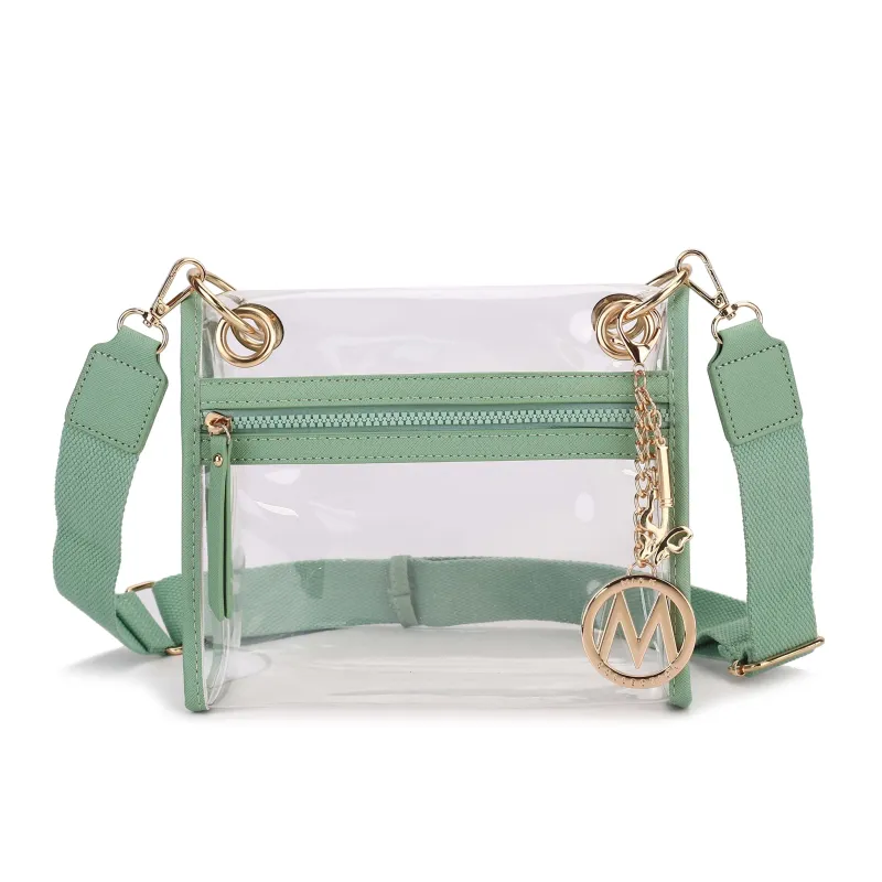 Gia Clear Crossbody Bag by MKF Collection by Mia K. made by Deluxxie