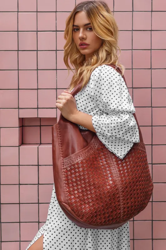 French Lover Oversized Hobo Bag by Bali ELF sold by Deluxxie