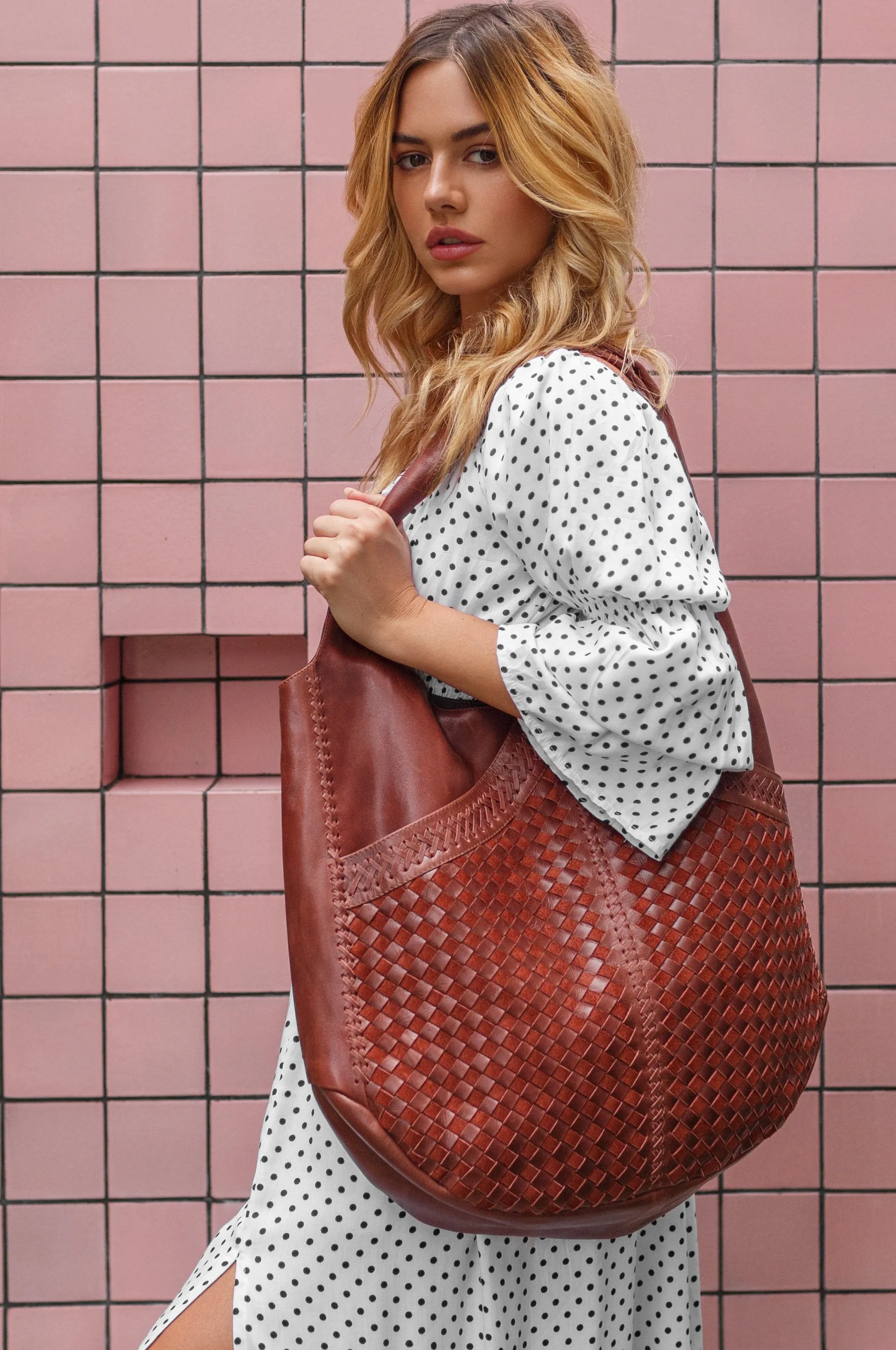 French Lover Oversized Hobo Bag by Bali ELF sold by Deluxxie