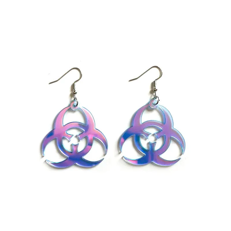 Hazardously Chic: Iridescent Earrings sold by Deluxxie product image thumbnail 5