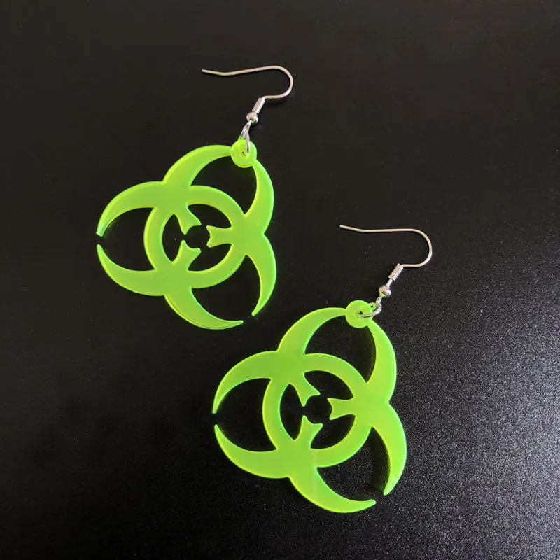 Hazardously Chic: Iridescent Earrings sold by Deluxxie product image thumbnail 2