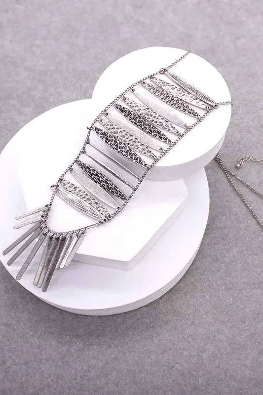 ANTIQUE BOHENIAN LONG STATEMENT NECKLACE sold by Deluxxie product image thumbnail 2