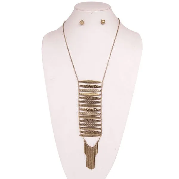 ANTIQUE BOHENIAN LONG STATEMENT NECKLACE sold by Deluxxie product image thumbnail 3