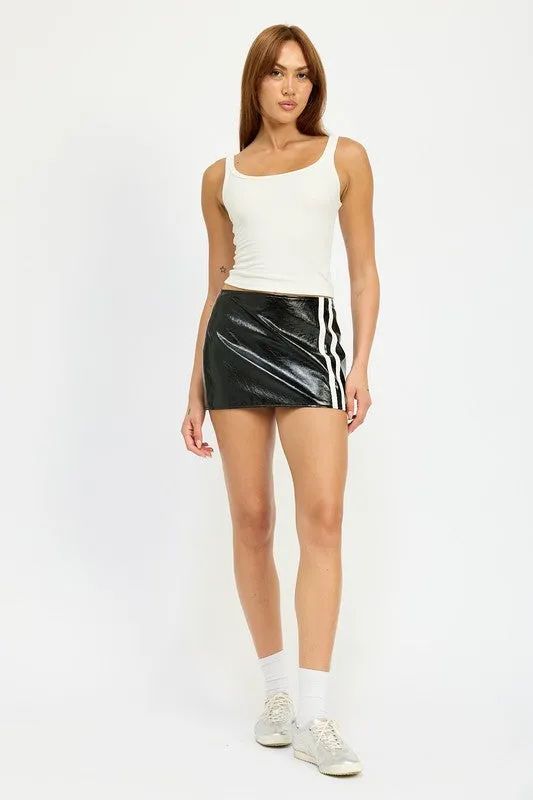 MINI MOTO LEATHER SKIRT sold by Deluxxie product image thumbnail 5