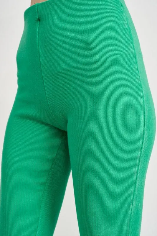 HIGH WAIST RIB FLARED PANTS sold by Deluxxie product image thumbnail 2