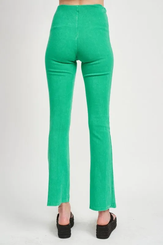 HIGH WAIST RIB FLARED PANTS sold by Deluxxie product image thumbnail 5