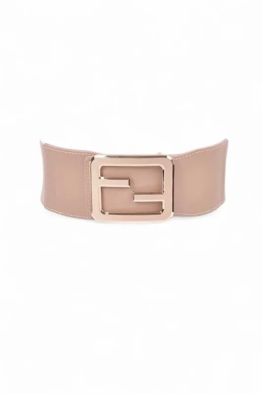 Iconic Buckle Elastic Belt sold by Deluxxie