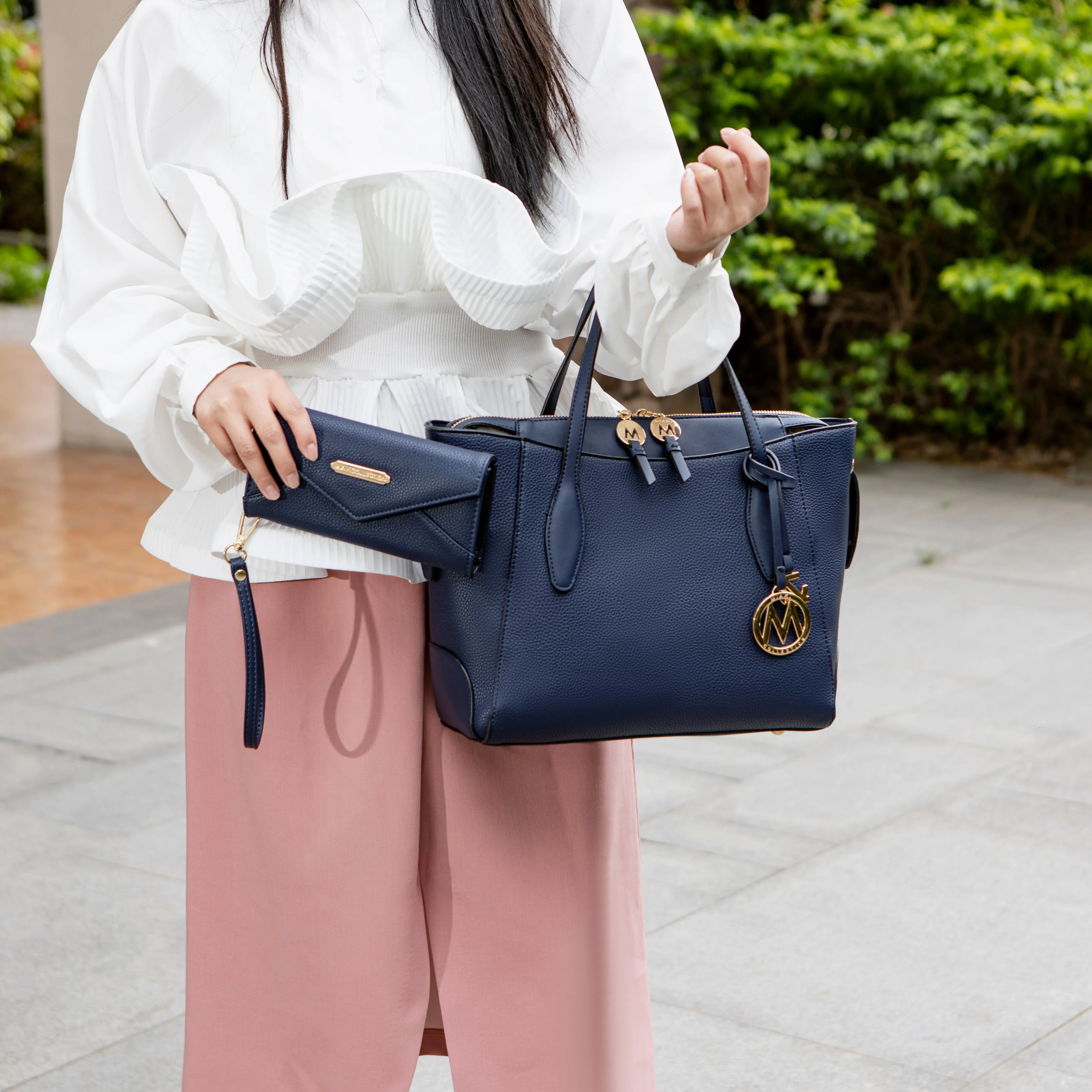 Bruna Tote Bag and Wallet Set by MKF Collection by Mia K. sold by Deluxxie product image thumbnail 2