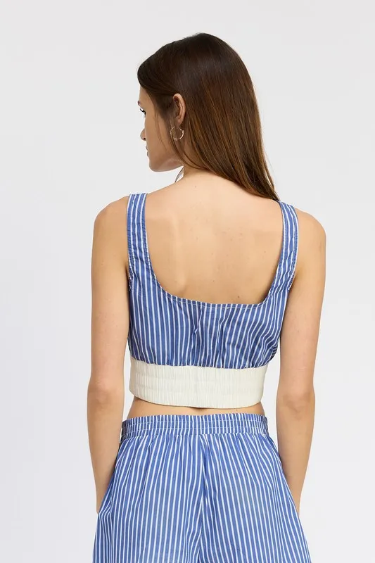STRIPED CROP TANK TOP sold by Deluxxie product image thumbnail 5