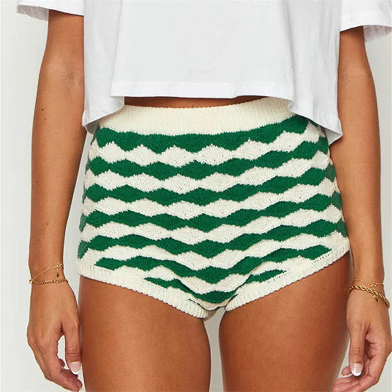 Chic Knit Delight Shorts sold by Deluxxie