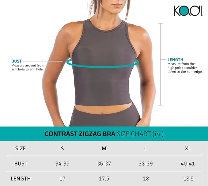 CONTRAST ZIGZAG BRA by Kadi sold by Deluxxie product image thumbnail 3