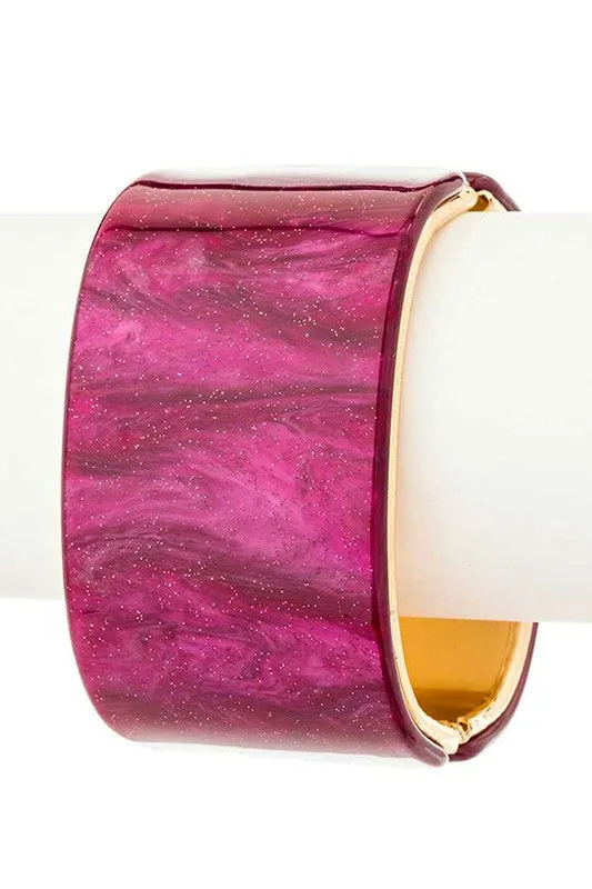 Glitter Effect Iconic Hinged Bangle sold by Deluxxie product image thumbnail 2